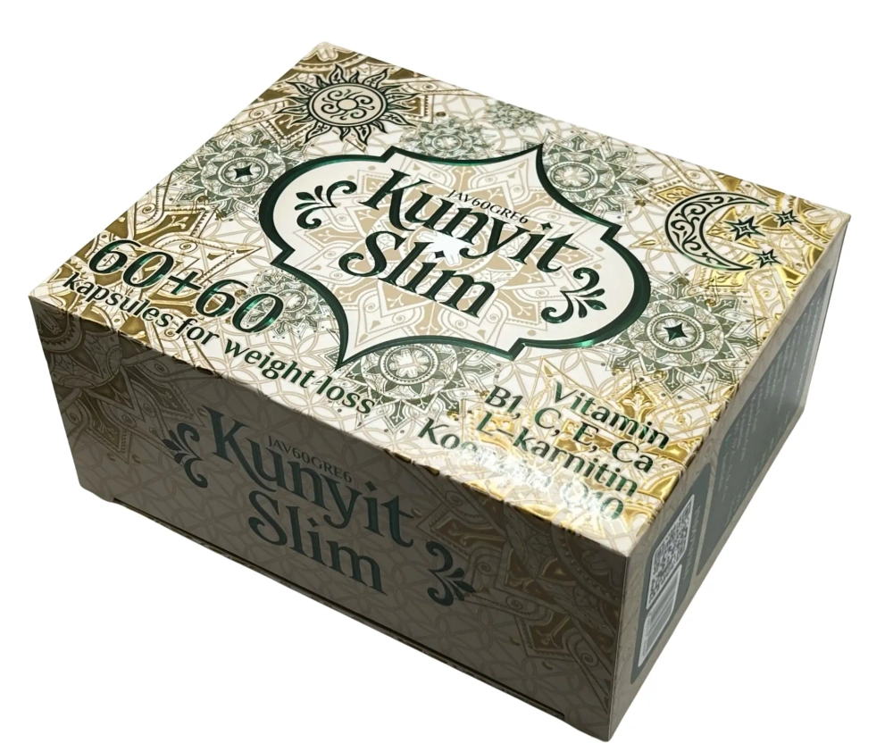 Kunyit Slim Индонезийские капсулы премиум для похудения 120 штук