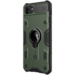 Противоударный чехол с кольцом и защитой камеры Nillkin CamShield Armor Case для iPhone SE 2020 / 7 / 8