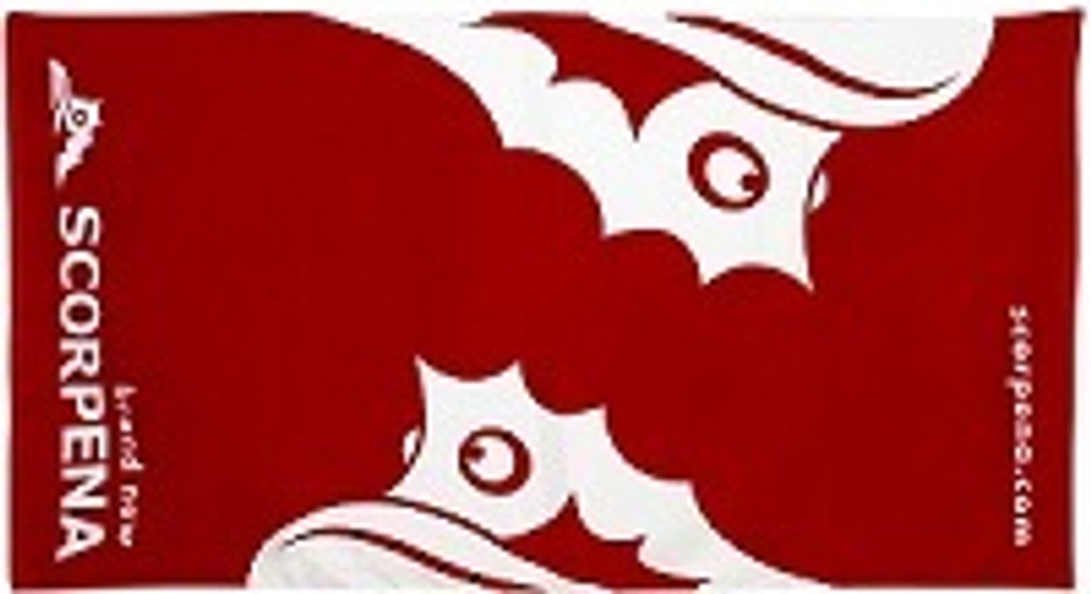 Полотенце Scorpena красное 80х150см SCO34003017