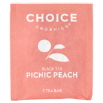 Choice Organics, Black Tea, персик для пикника, 16 чайных пакетиков, 32 г (1,12 унции)