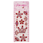 Наклейки-стразы Alingar, акриловые, "Корона", корона, цветы, пакет с европодвесом