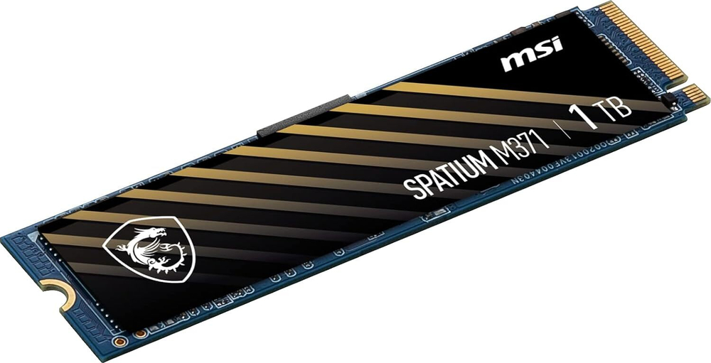 Твердотельный накопитель 1000Gb SSD MSI SPATIUM M371 M.2 PCIe NVMe R2000Mb/s W1600MB/s SPATIUM M371 NVMe M.2 1TB