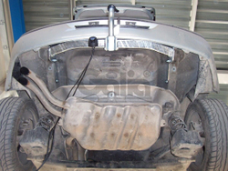 Оцинкованный фаркоп на Renault Laguna II лифтбек 2001-2008 (без электрики), Galia R070C