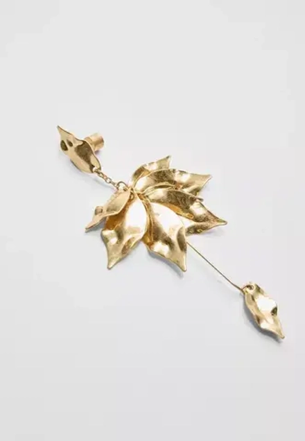 STRADIVARIUS Серьги с цветочными подвесками, золотой