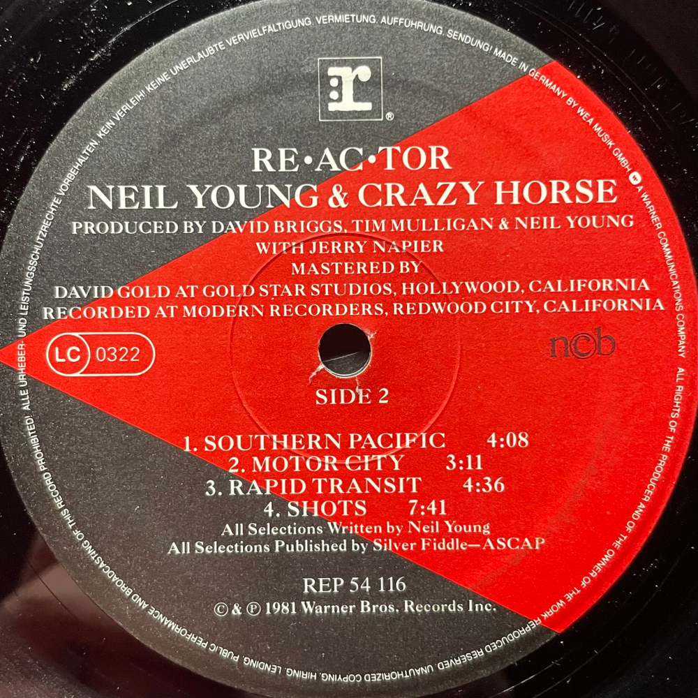 Neil Young & Crazy Horse - Reactor (Скандинавия 1981г.)
