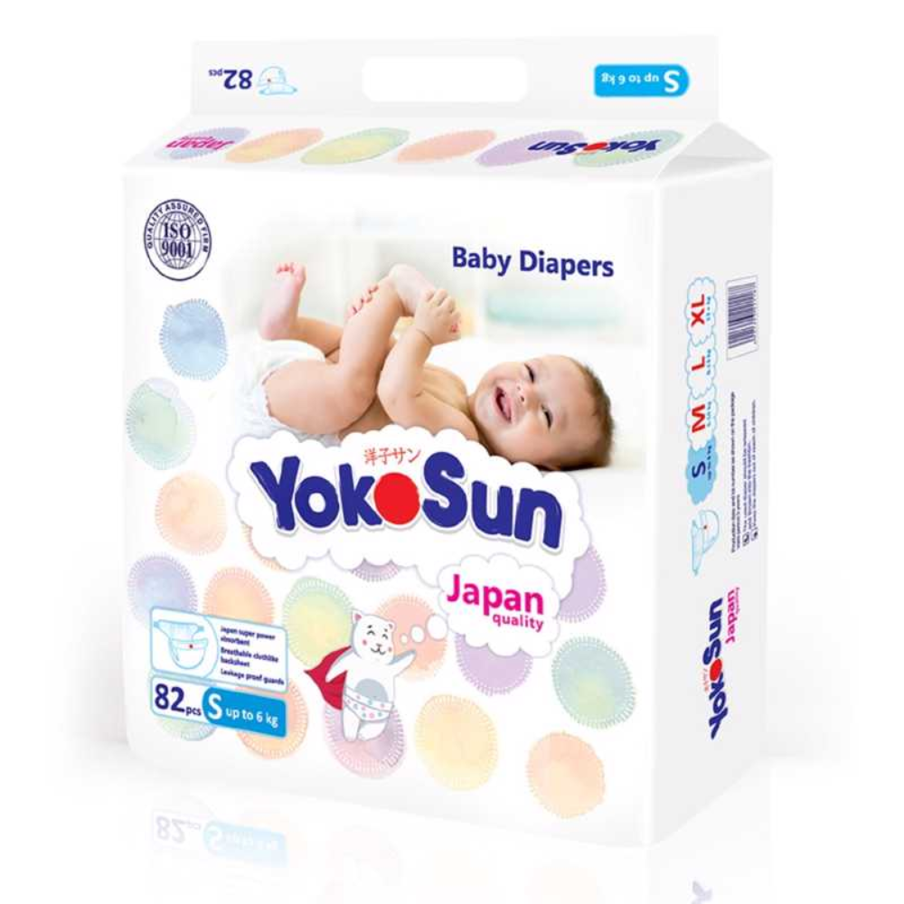 Подгузники YokoSun (до 6 кг) 82 шт