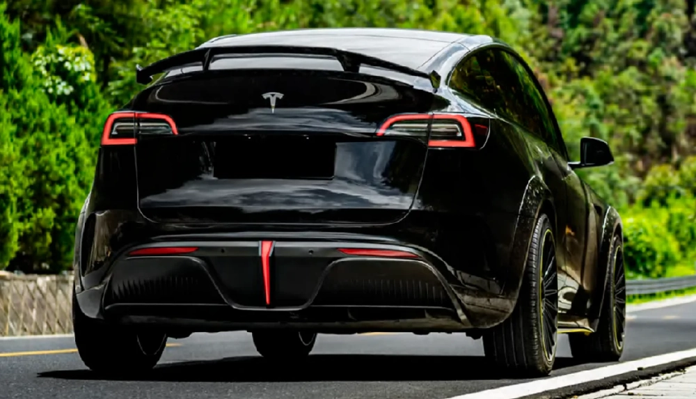 Широкий обвес "Starship" для Tesla Model Y Тесла карбоновый тюнинг