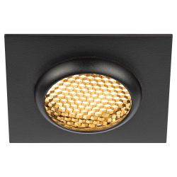 Встраиваемый светильник алюминиевый ЭРА KL110 BK MR16 GU5.3 черный матовый