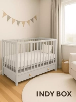 Кровать детская 120*60 RANT "INDY BOX" (арт.780) маятник Crystal Beige