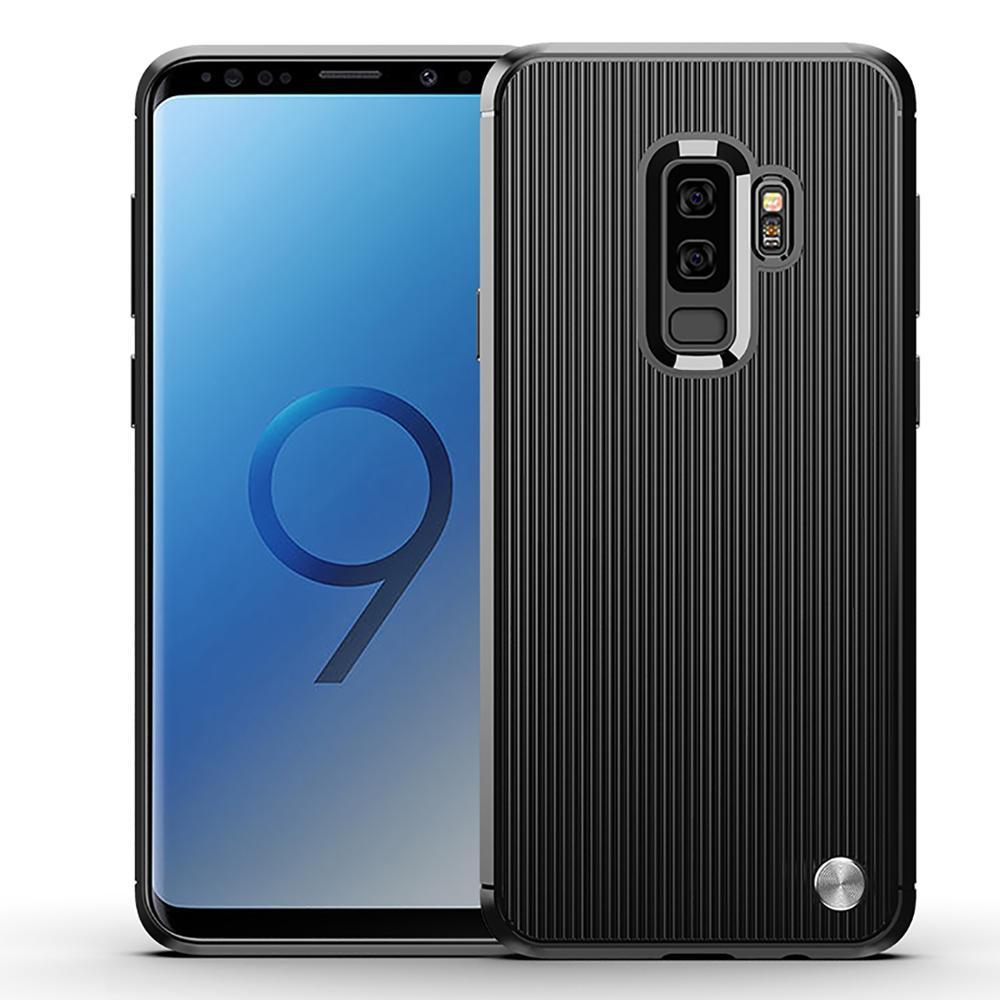 Чехол для Samsung Galaxy S9 Plus цвет Black (черный), серия Bevel от Caseport