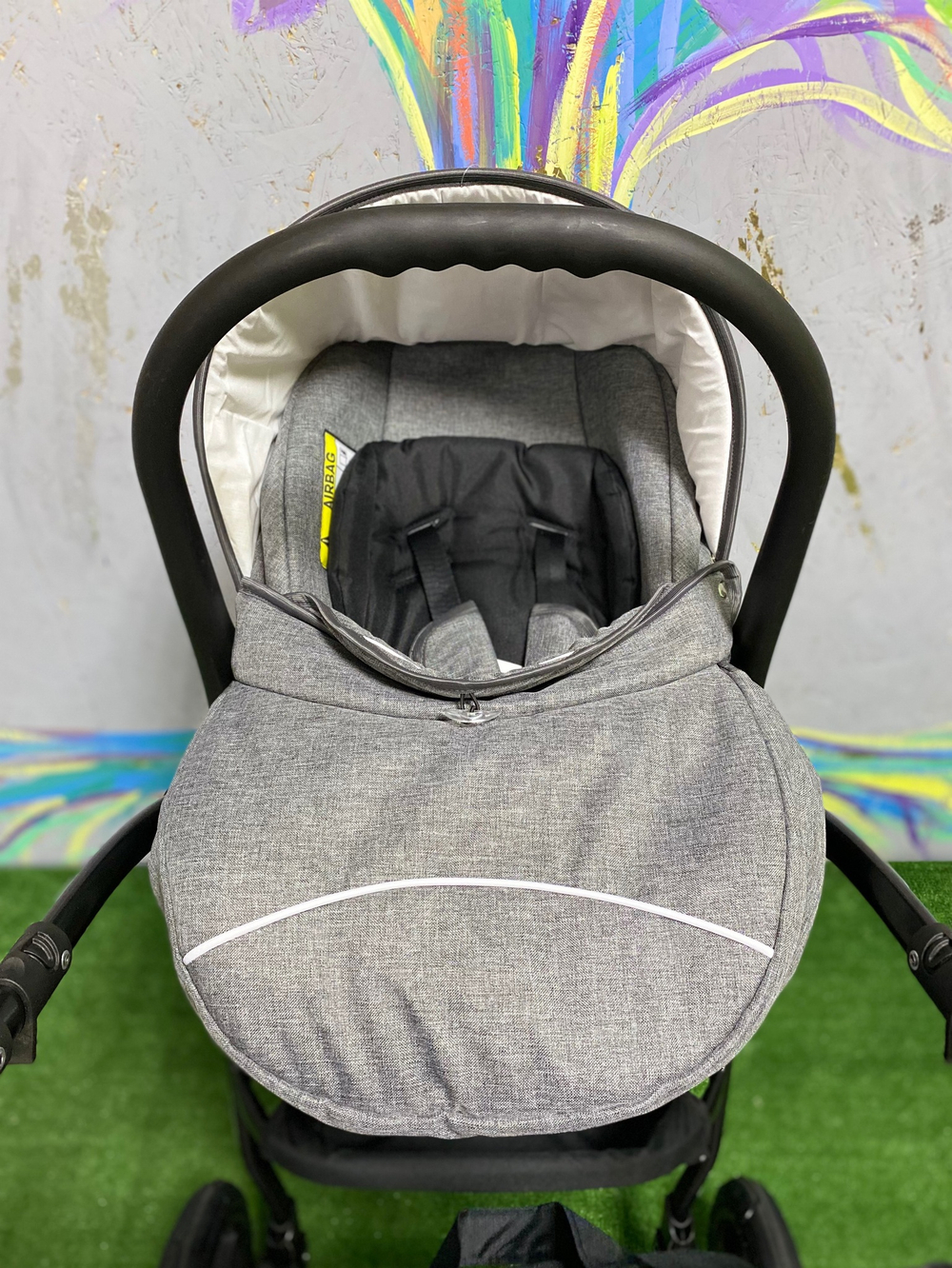 Коляска  BELLA LUX (3 в 1) (RIKO BASIC) 01 темно-серый