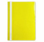 Папка скоросшиватель inФОРМАТ А4 желт. пластик 150 мкм карман д/маркир.этикет.