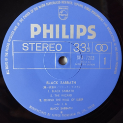 Винтажная виниловая пластинка LP Black Sabbath (Japan 1970) (No Obi) Sleeping Village