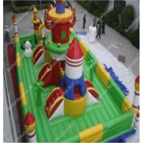 Коммерческий надувной батут "Зелёный замок"