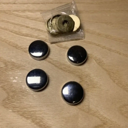 Декоративный колпачок заглушка для самореза, Хром 4 шт.