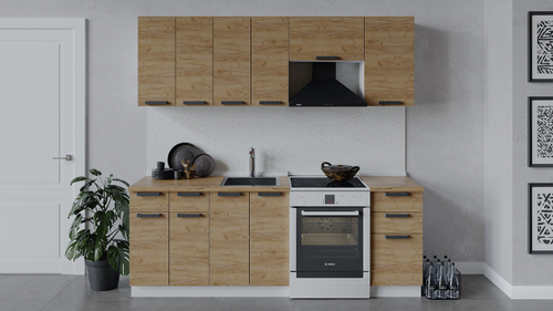 Кухонный гарнитур «Детройт» длиной 220 см