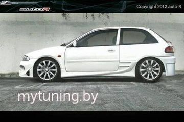Накладки на пороги STREET RACING для Mitsubishi Colt CA0