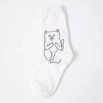 Носки высокие Кот Lord Nermal белые (35-43)