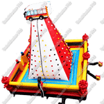 Коммерческий надувной скалодром "Пожарная часть", 8*8*7 м