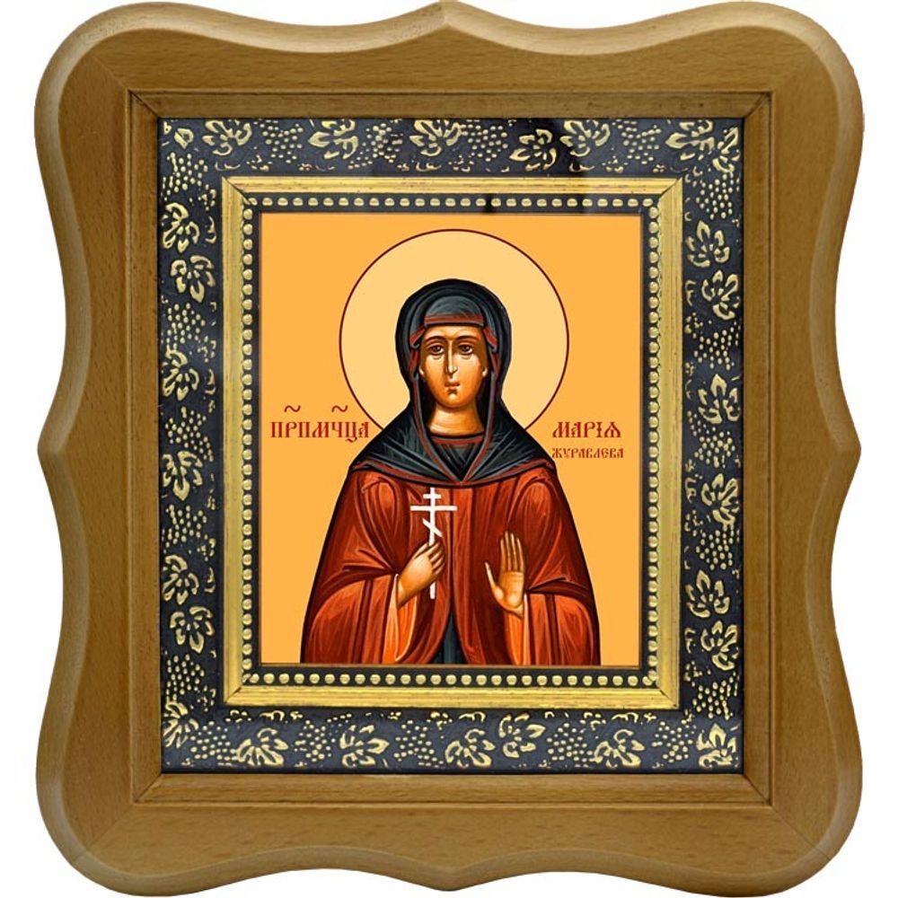 Мария Журавлева преподобномученица. Икона на холсте.