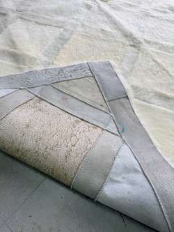 Ковер прямоугольный натуральный мех овчина, 210 х 170 см.