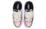 [Customized sneakers] MLB Chunky Liner PU Bincai cherry blossoms blooming beautifully increased wear-resistant increased low-top sneakers for men and women with the same gradient pink purple