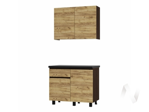 Кухня Лофт 1.0 м (крафт/венге)