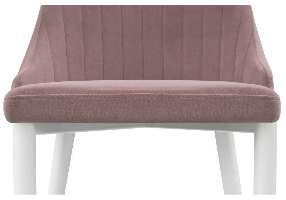 Стул на металлокаркасе Kora white / light purple