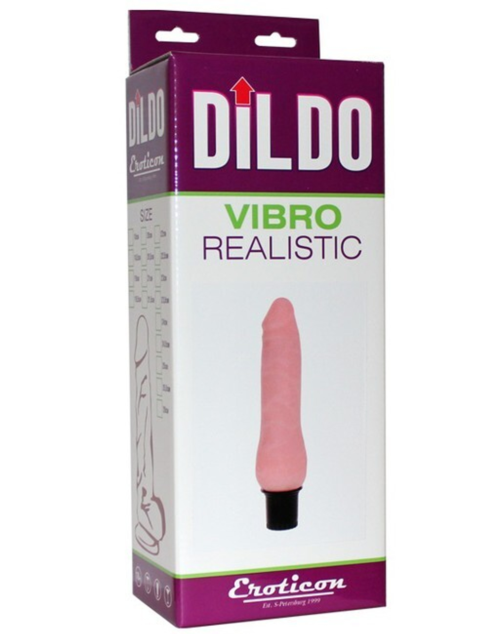 Реалистичный вибратор из UltraSkin Vibro Realistic (Цвет: телесный)