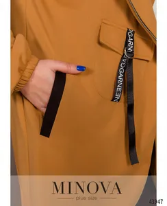 Костюм 17-252-черный-горчица Minova