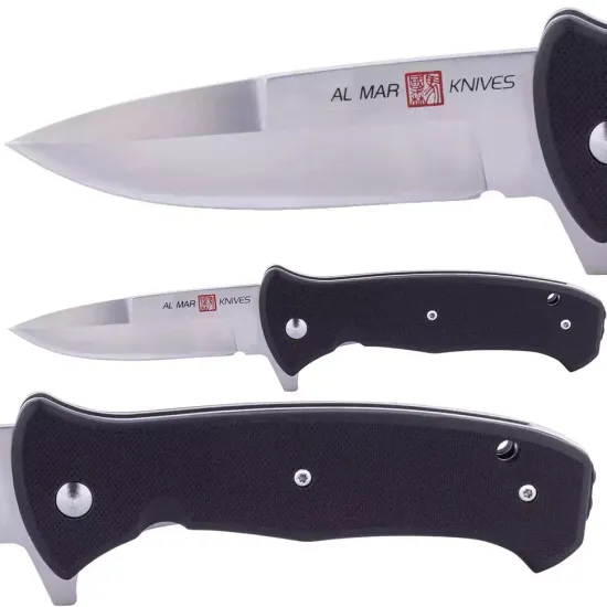 Складной нож Al Mar Mini S.E.R.E. AL/AMK2200 c клинком из стали D2, рукоять G10