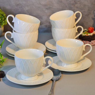Чайный набор 12 предметов 230мл Белый, без деколи, 202507