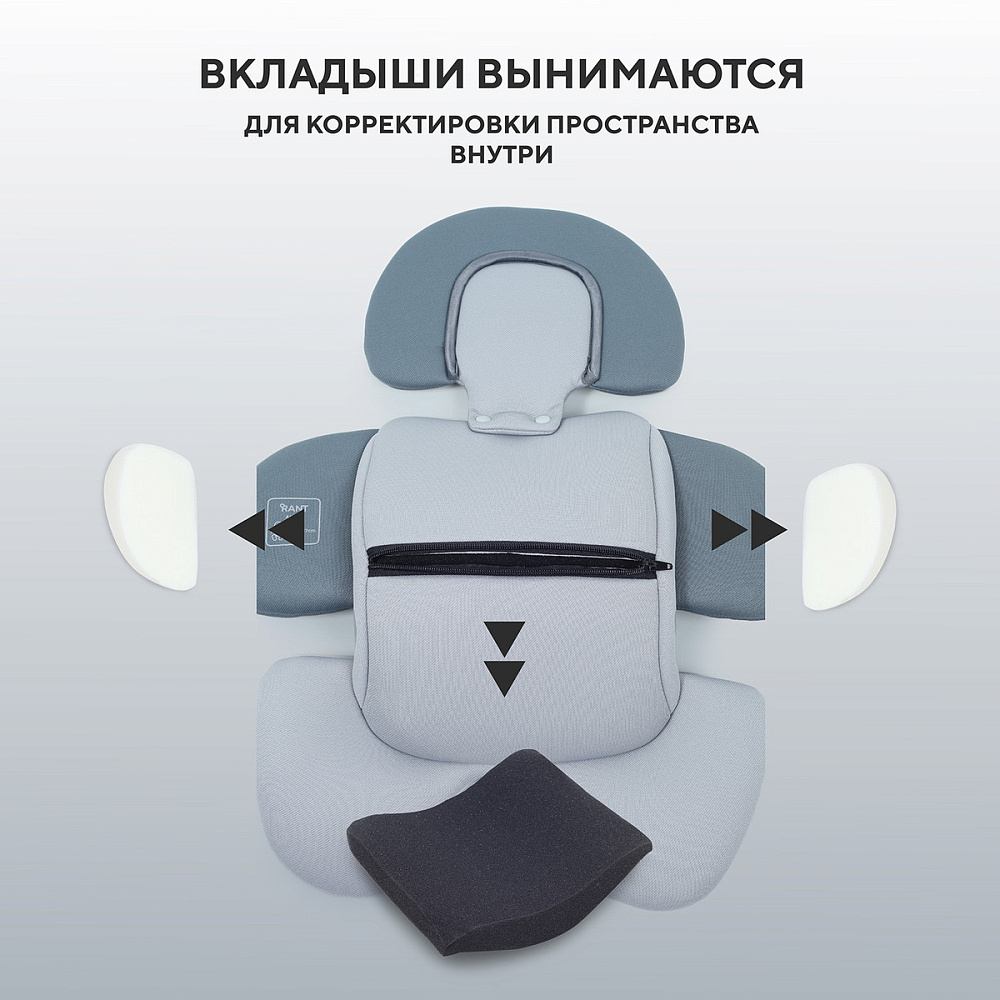 Детская коляска Rant Teo Soft 3 в 1 с автокреслом Aster Zero Graphite Graphite