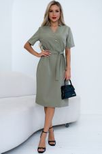 Платье Хистори (оливковый) Р11-1205/3 Nikol