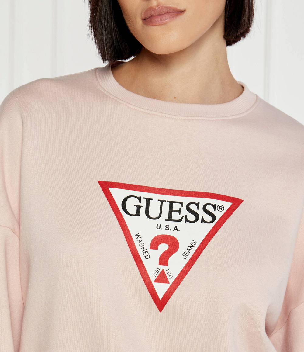 Худи Guess Jeans - пудро-розовый(W4YQ00 KC811)