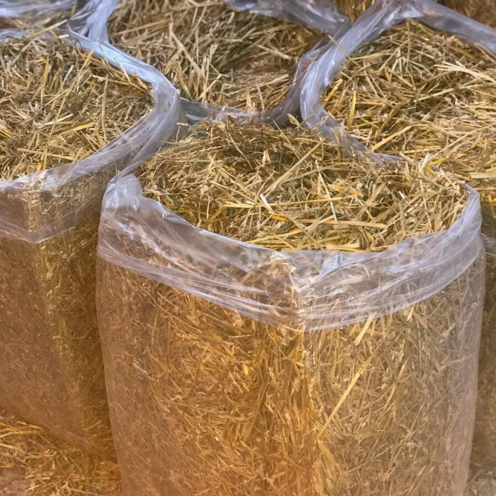 Солома пшеничная золотистая сухая, 10 кг