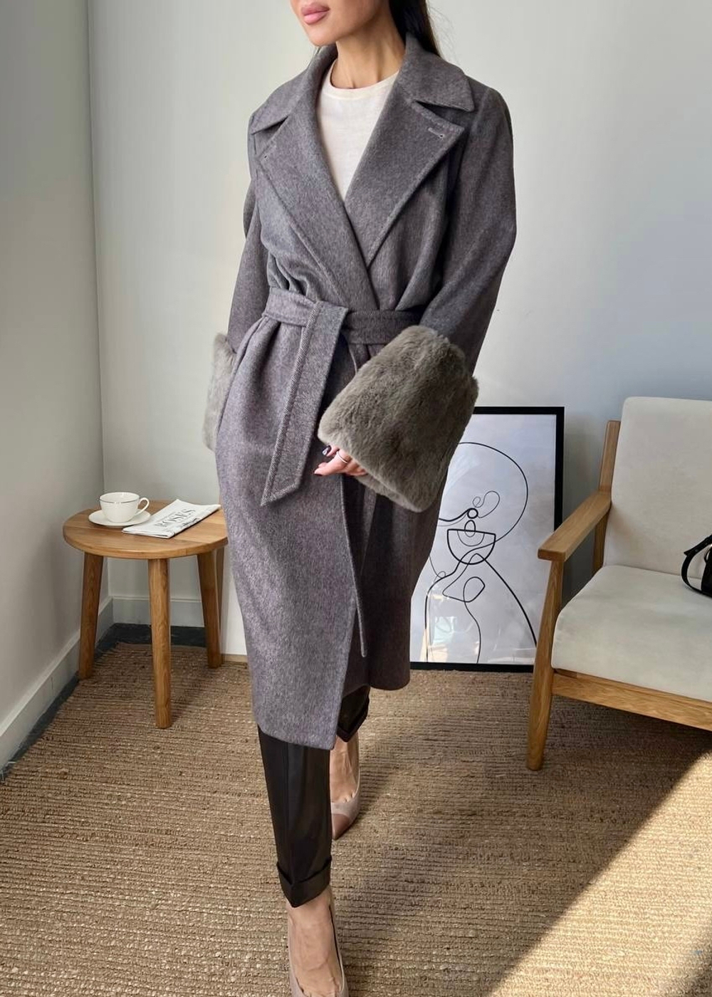 Кашемировое пальто MaxMara, S/M оригинал