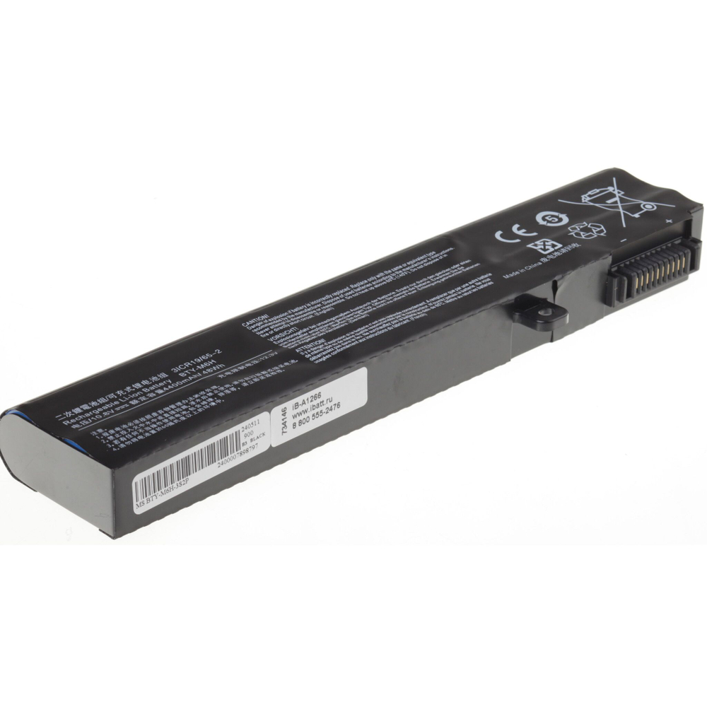 Аккумуляторная батарея iBatt для ноутбука MSI GE62, GE72, GL62, GP62 (BTY-M6H)