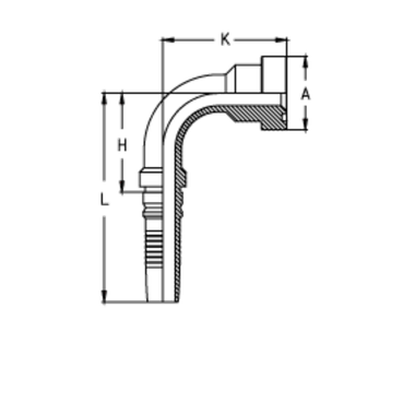 Фитинг DN 25 SFS CAT 1 47.6 (90) Interlock TIEFFE