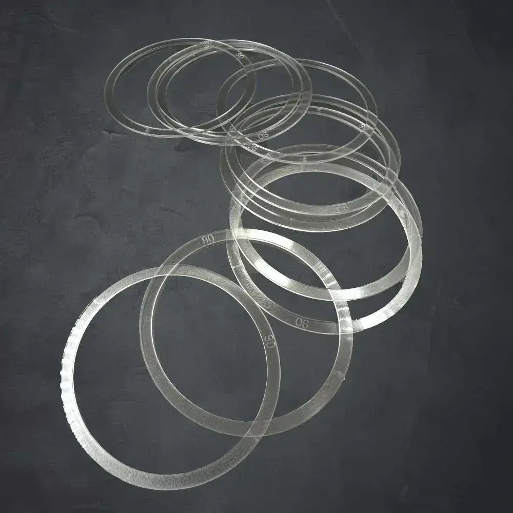 Термокольцо прозрачное для натяжного потолка диаметр 90мм 10 шт
