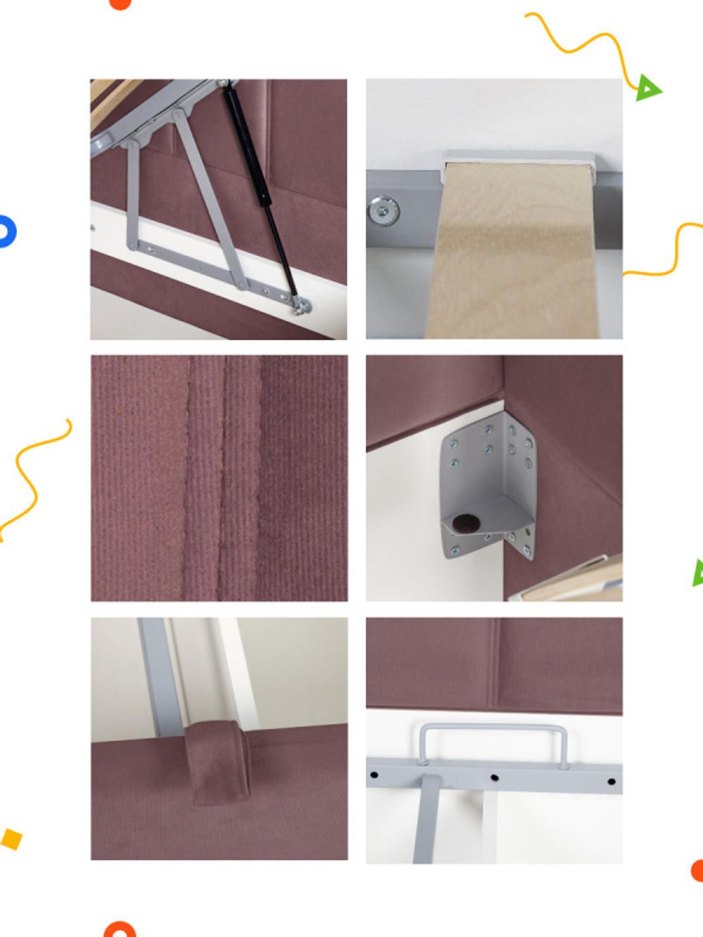 Диван - кровать с подъёмным механизмом 200х90 см Crecker UP ткань Микровелюр