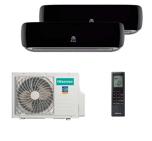 Мультисплит система на 2 комнаты Hisense AMS-09UW4RVETG00(B) x 2 / AMW2-18U4RXC