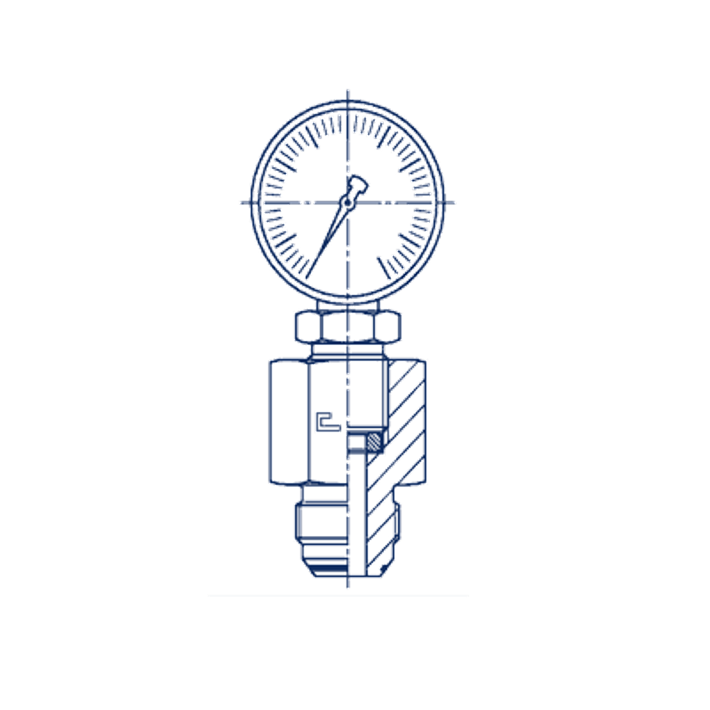Соединение GS D06 BSP 1/4 - JIC 7/16