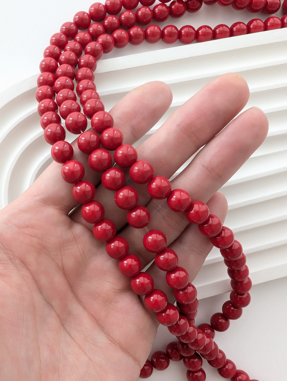 Бусины стеклянные Майорка 8мм