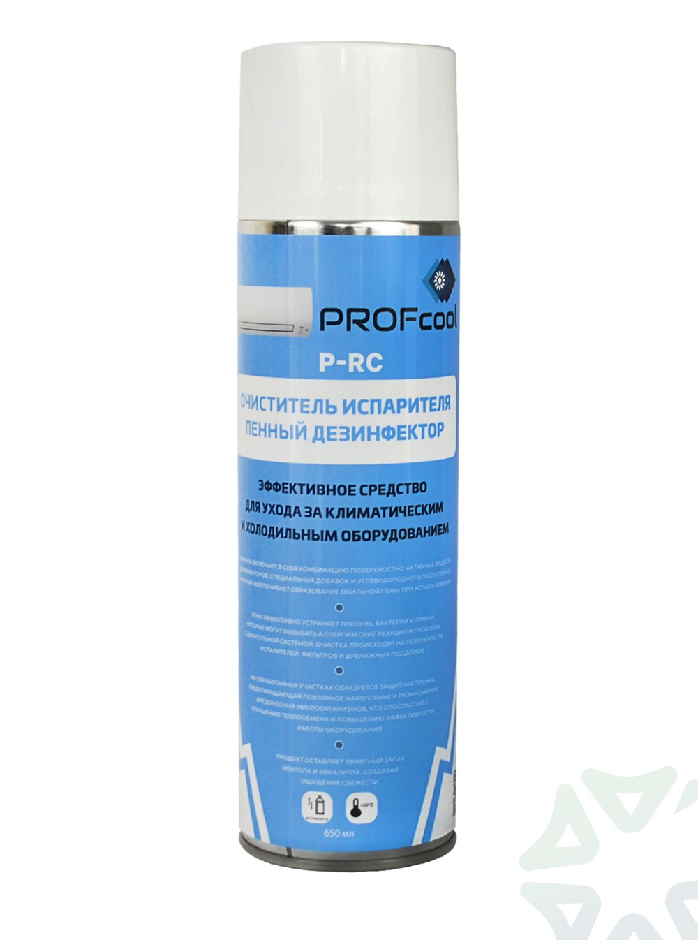 Средство для очистки кондиционеров P-RC (пенный дезинфектор 650 мл)