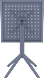 Стол пластиковый складной Siesta Contract Sky Folding Table 60, темно-серый