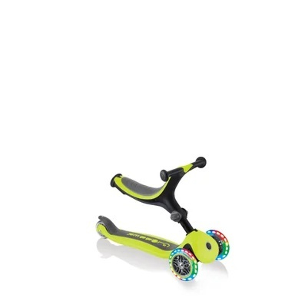 Самокат Globber Go Up Foldable Plus Lights зеленый