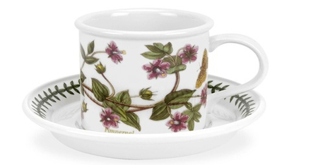 Portmeirion - Чашка и блюдце Ботанический сад 200мл для чая Пимпернель / артикул   BG04102-C  / GTIN 00795326