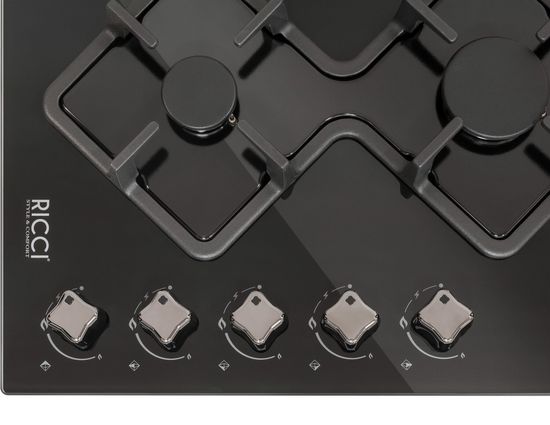 Газовая варочная панель RICCI RGN-K5041BL