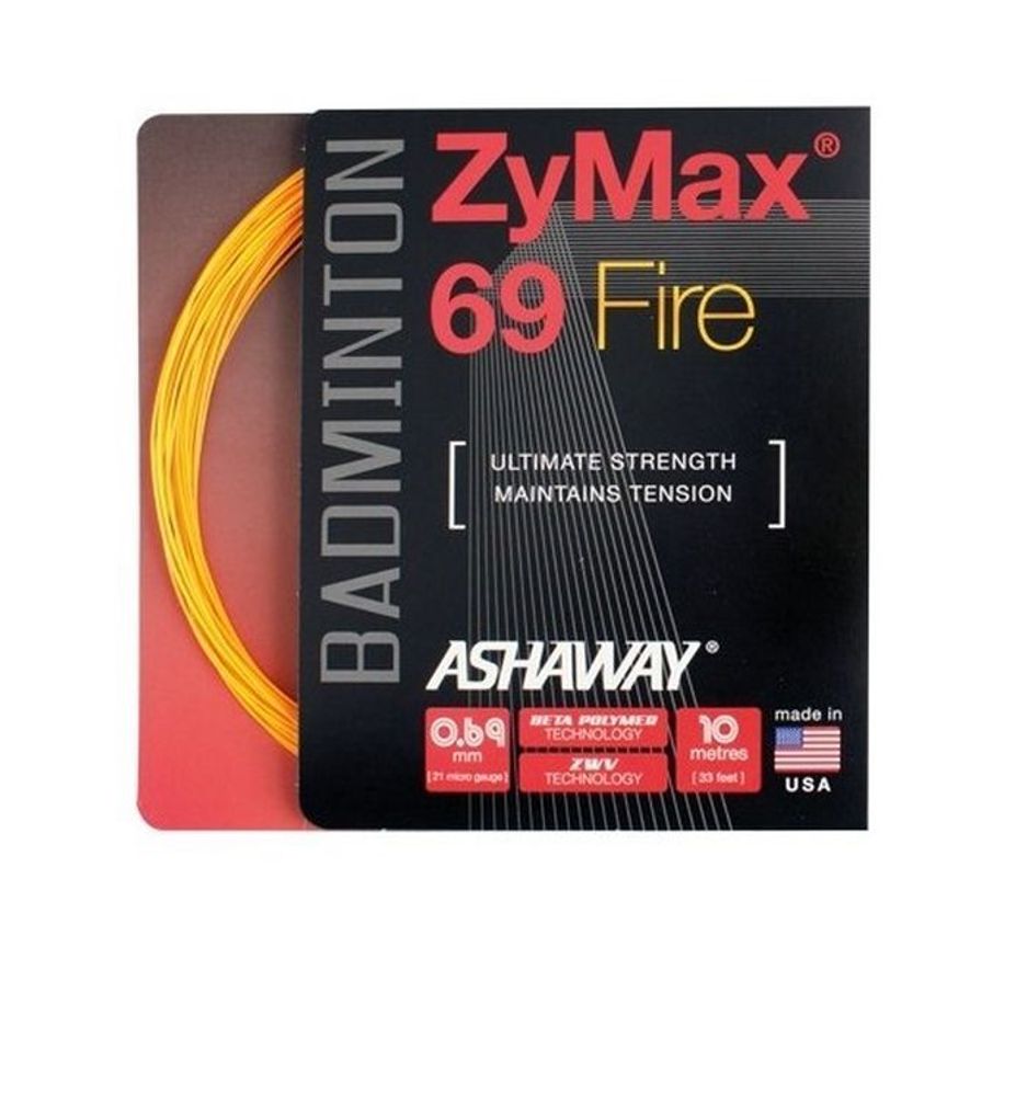 Струны для бадминтона Ashaway ZyMax 69 Fire (10 m) - orange